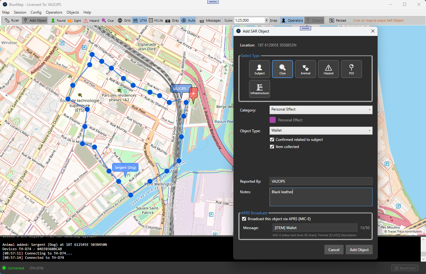 BlueMap APRS — VA2OPS